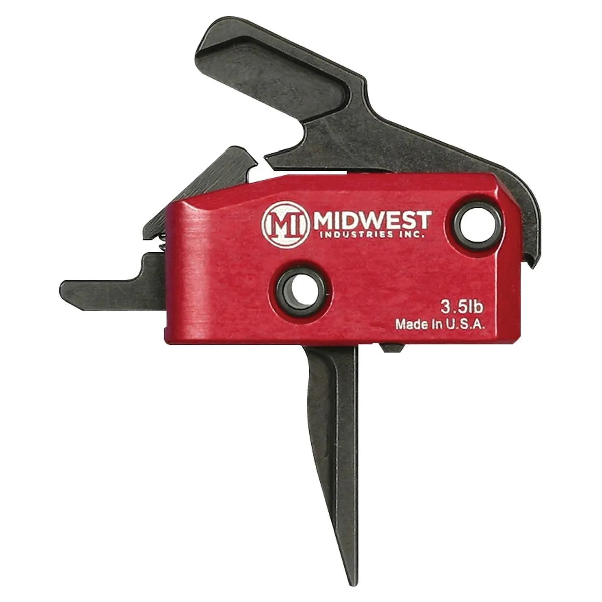 Midwest Industries, Inc. Ar-15 Enhanced Flat Trigger 3.5lb Single Stage Drop-in Blk - Trigger for AR-15 - view 1