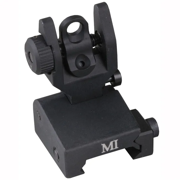 Midwest Industries, Inc. Ar-15 Flip-Up Adjustable Mctar-Splp Rear Sight Black - Rear Sight for AR-15 - view 2