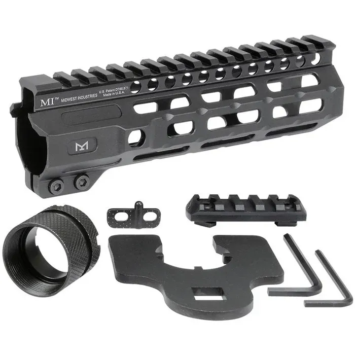 Midwest Industries, Inc. Combat Handguard M-Lok Aluminum 10.5" Black - Handguard for AR-15, vista 1