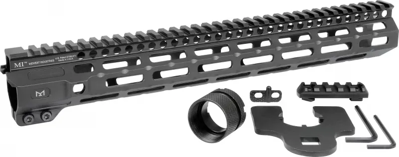 Midwest Industries, Inc. Combat Handguard M-Lok Aluminum 14" Black - Handguard for AR-15 - view 2