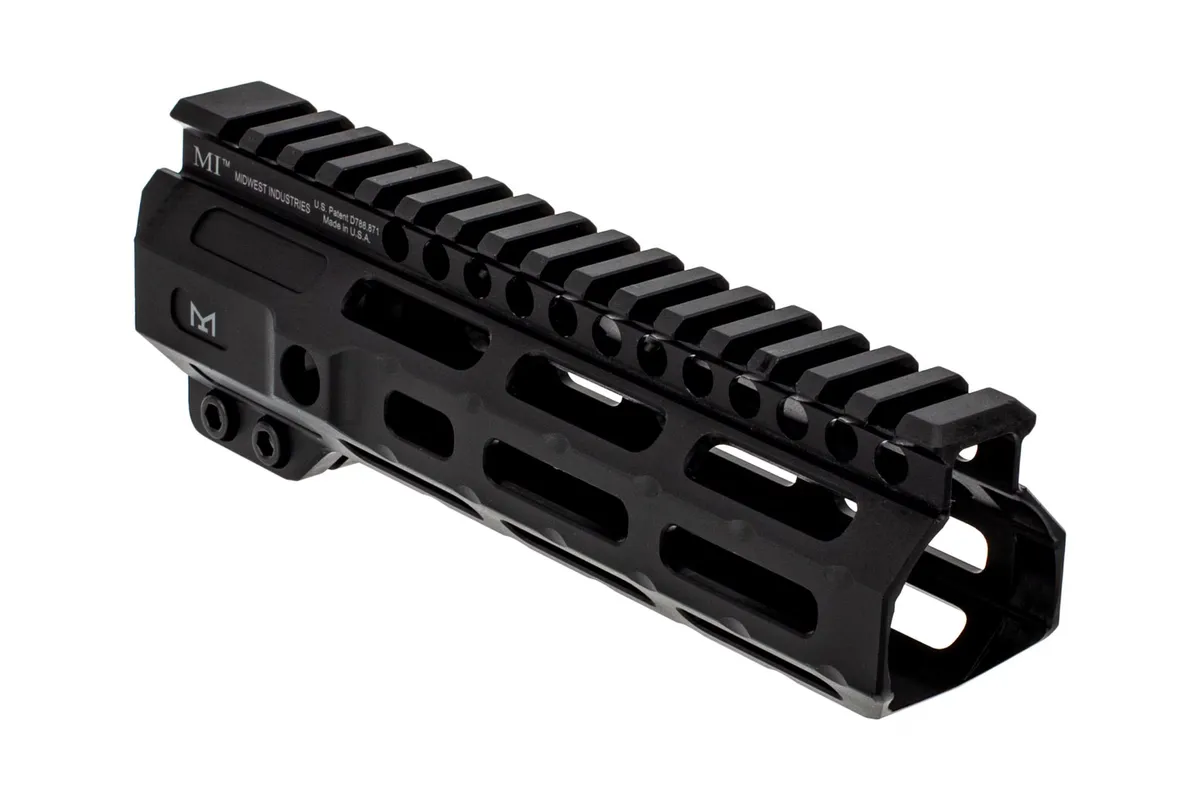 Midwest Industries, Inc. Combat Handguard M-Lok Aluminum 7" Black - Handguard for AR-15, vista 1
