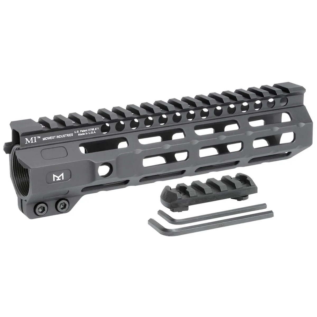 Midwest Industries, Inc. Combat Handguard M-Lok Aluminum 8" Black - Handguard for AR-15 - view 1