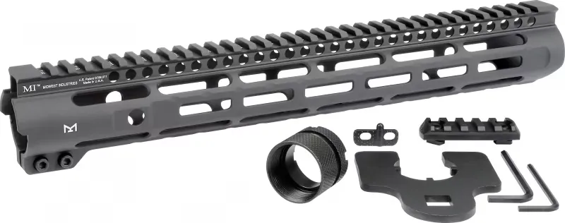 Midwest Industries, Inc. Slim Line Handguards 14" M-Lok Aluminum Black - Handguard for AR-15 - view 2