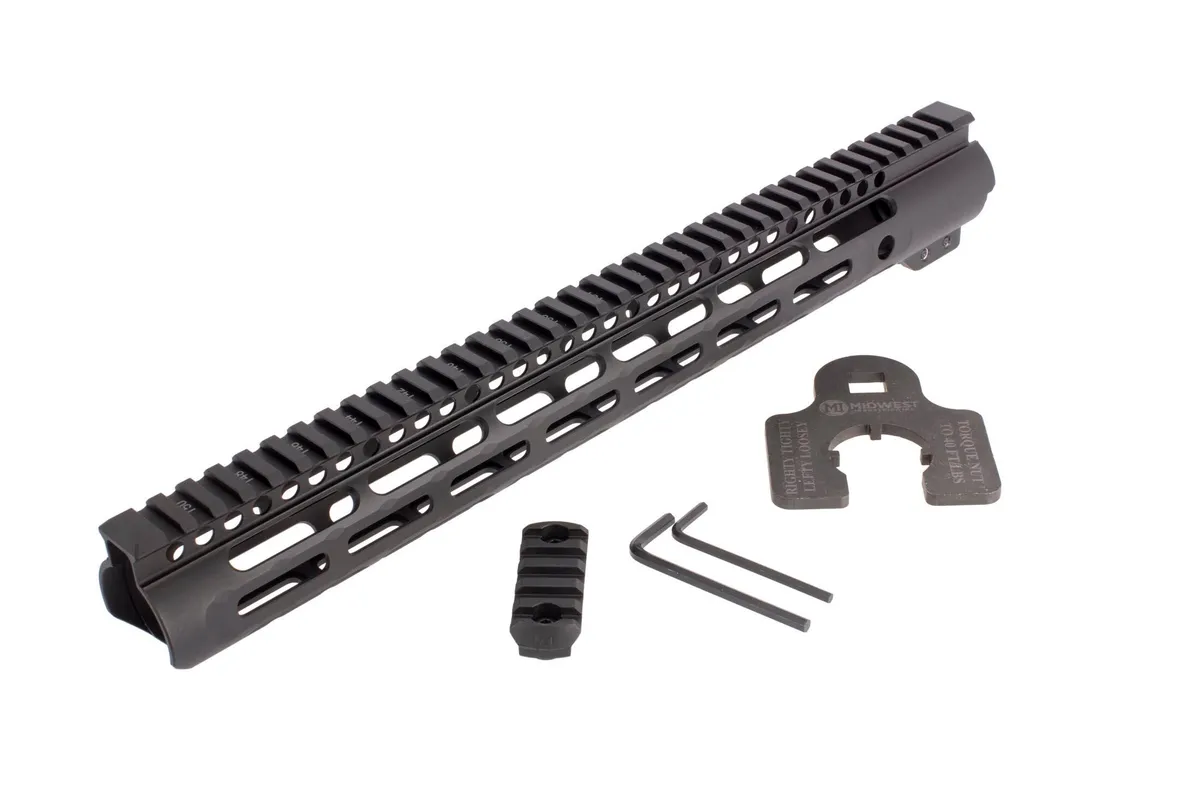 Midwest Industries, Inc. Slim Line Handguards 15" M-Lok Aluminum Black - Handguard for AR-15 - view 5