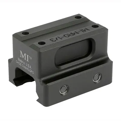 Midwest Industries Lower 1/3 Co-Witness QD Mount Fits Trijicon MRO, Black - MI-QDMRO-1/3 - Optic Mount - view 2