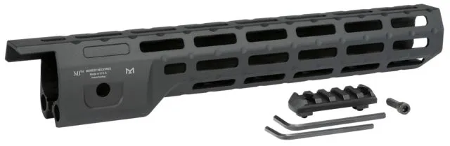 Midwest Industries M-Lok Hand Guard 13.0in Compatible with Ruger Takedown Black - Handguard for AR-15, vista 1