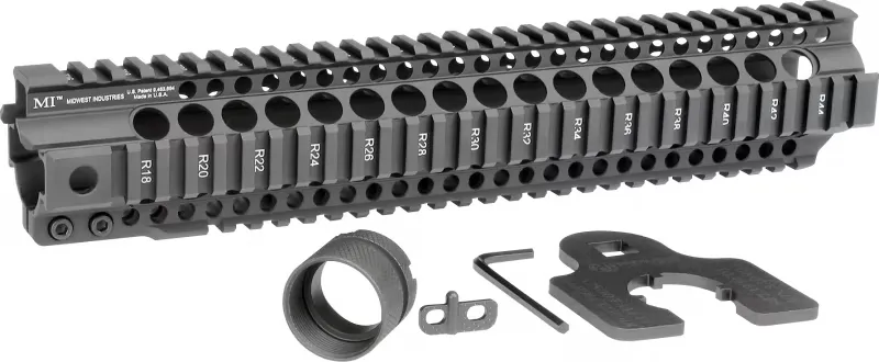 Midwest Industries MI Combat Rail T-Series 12.625" AR-15 1-Piece Free Float Handguard - MI-CRT12.625 - Handguard for AR-15 - view 2