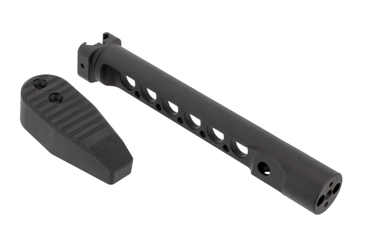 Midwest Industries Stock Tube with Light Weight Stock, Black, Fits Picatinny Rail - Stock & Brace for AR-15 - view 2