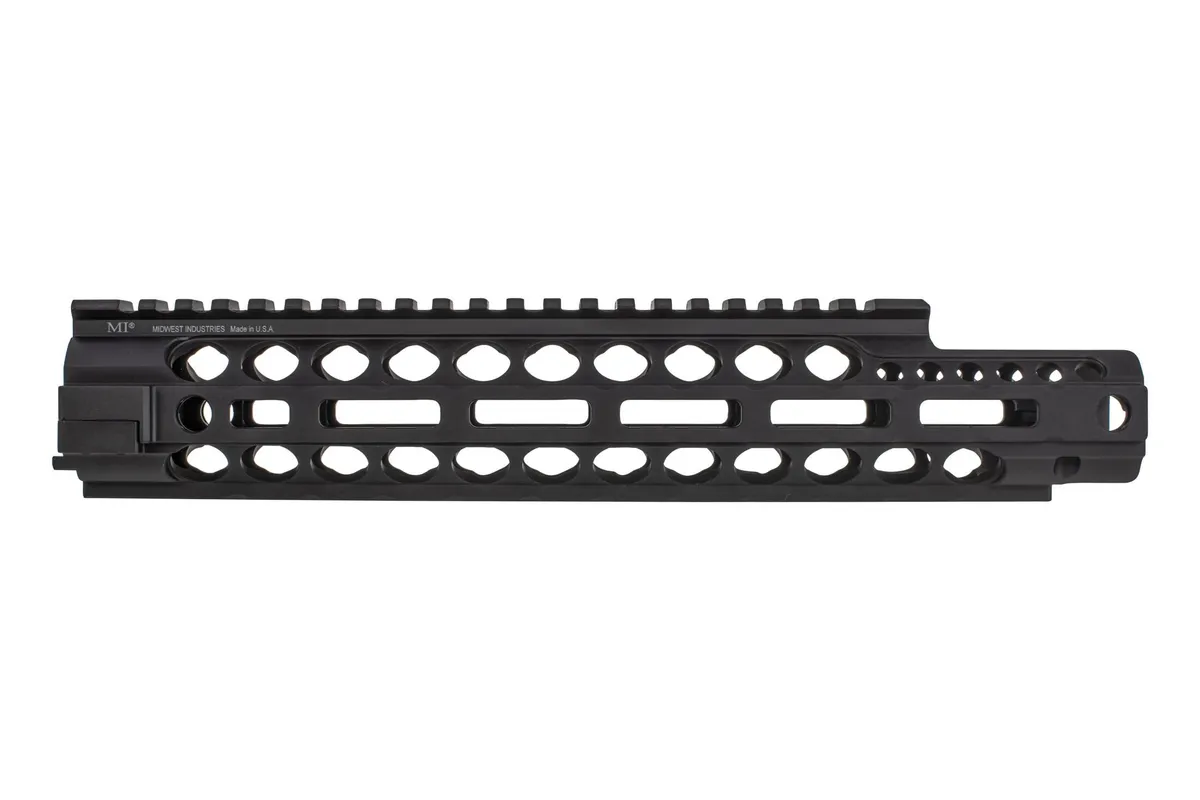Midwest Industries Two Piece Free Float Handguard AR-15 11.5 in Mid Length M-LOK Anodized Black - Handguard for AR-15 - view 2
