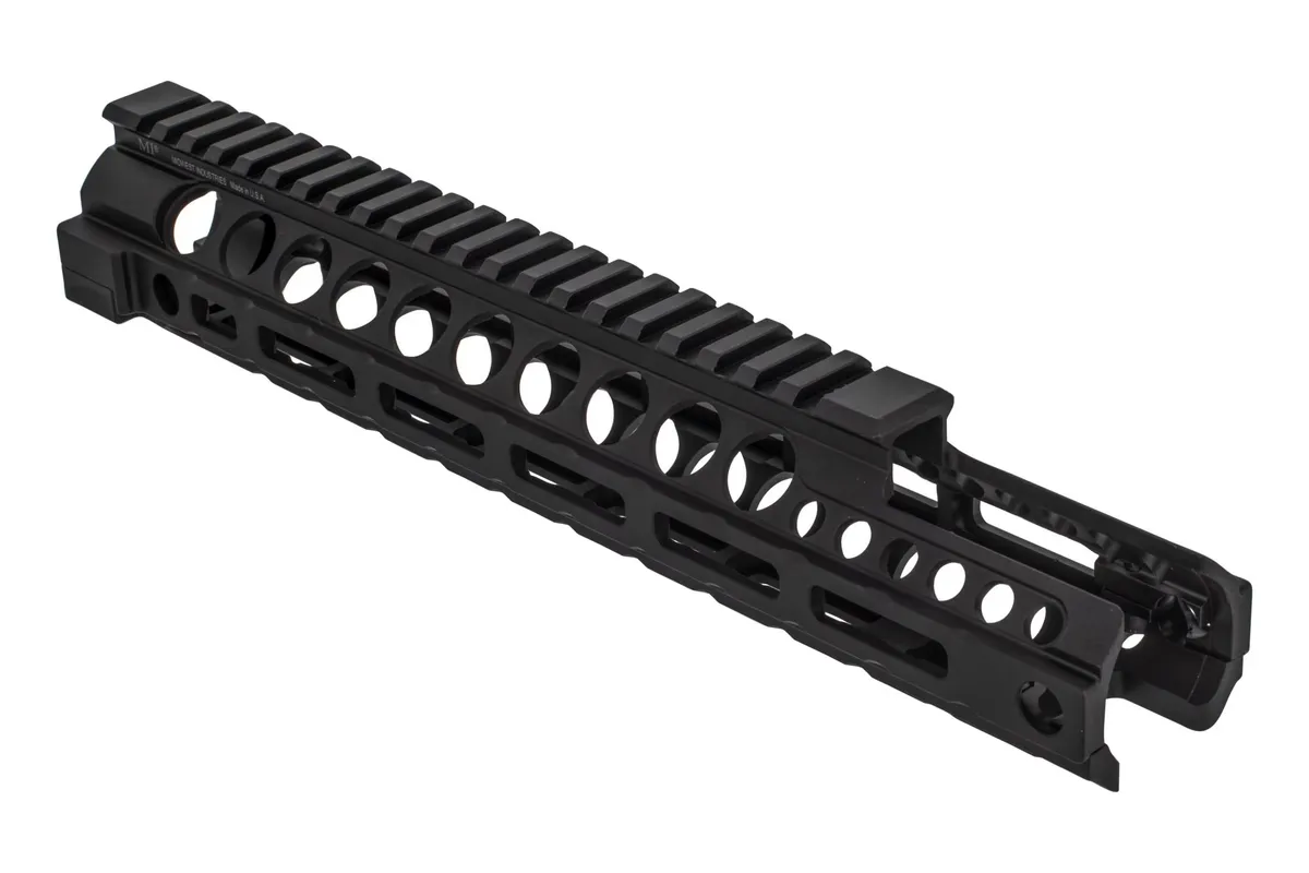 Midwest Industries Two Piece Free Float Handguard AR-15 11.5 in Mid Length M-LOK Anodized Black - Handguard for AR-15 - view 1