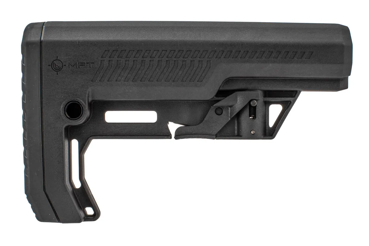 Mission First Tactical Battlelink Extreme Duty Minimalist Stock - Black - Stock & Brace for AR-15, vista 1