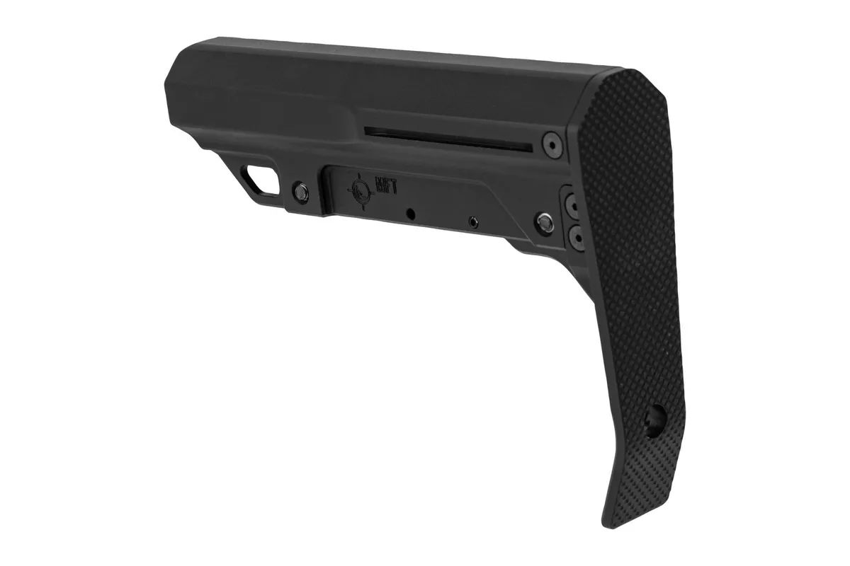 Mission First Tactical Stock, Black, Aluminum - BMSMILMTLBL - Stock & Brace for AR-15 - view 3