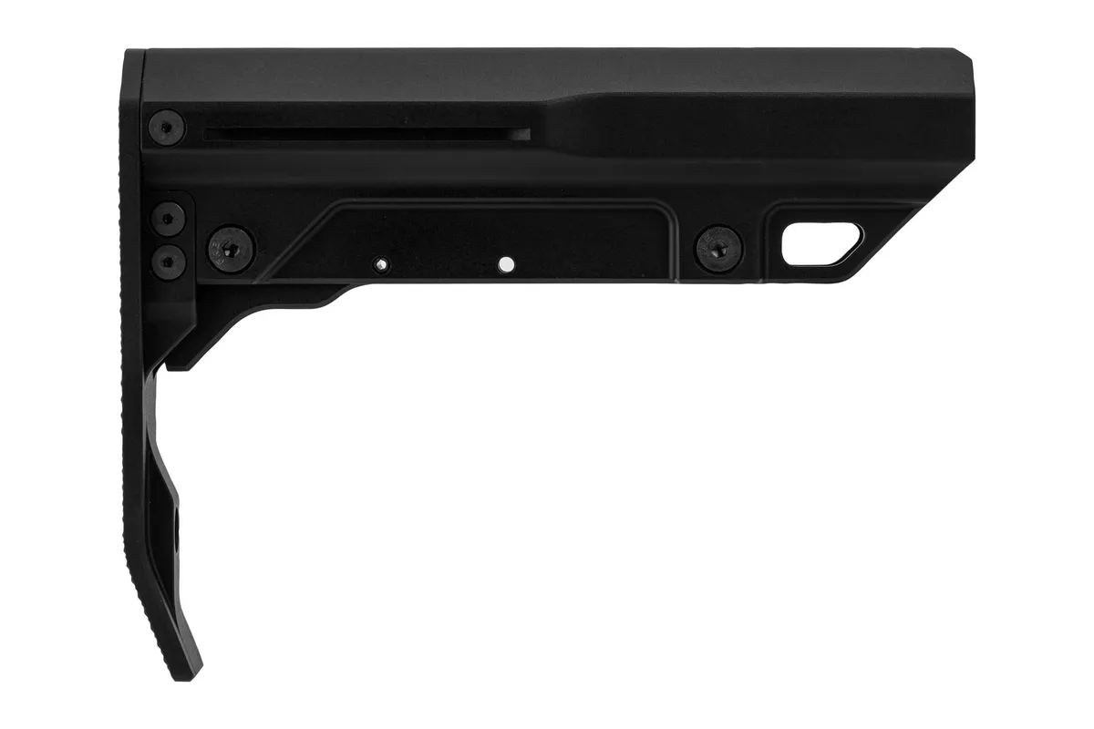 Mission First Tactical Stock, Black, Aluminum - BMSMILMTLBL - Stock & Brace for AR-15 - view 1
