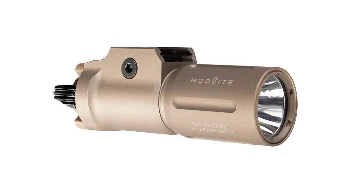 Modlite Systems PL350-PLHv2 Weapon Mounted Light Package - No Charger - FDE - Light - view 1