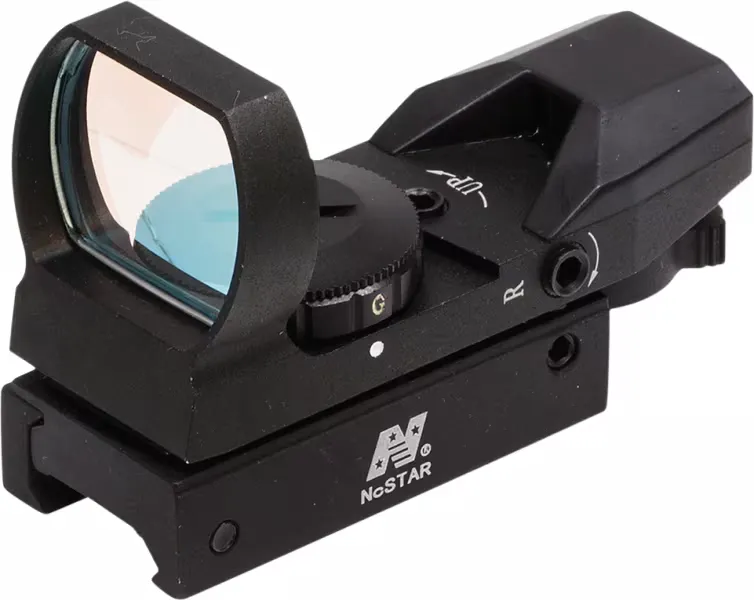 NcStar 1x24x34mm Reflex Sight, Illuminated 4 Pattern 3 MOA Red/Green - D4RGB - Optic - view 1