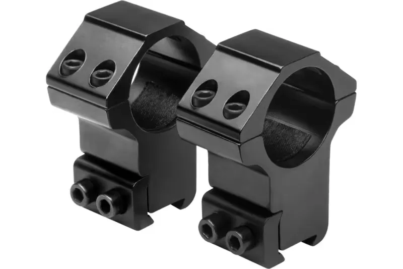 NCSTAR 2 Piece 3/8" Dovetail Rings Supports 1" Scope Tubes , Black - RB27 - Optic Mount - view 2