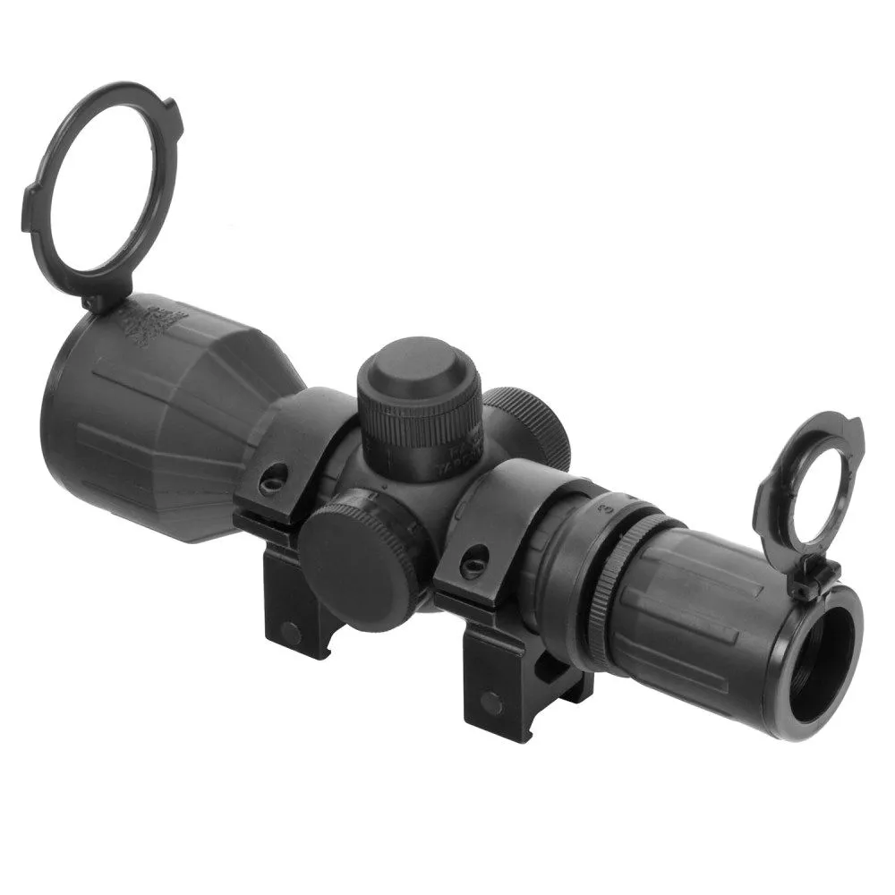 NCSTAR 3-9x42 Compact Scope w/ P4 Reticle, Black - SEC3942R - Rifle Scope, vista 5