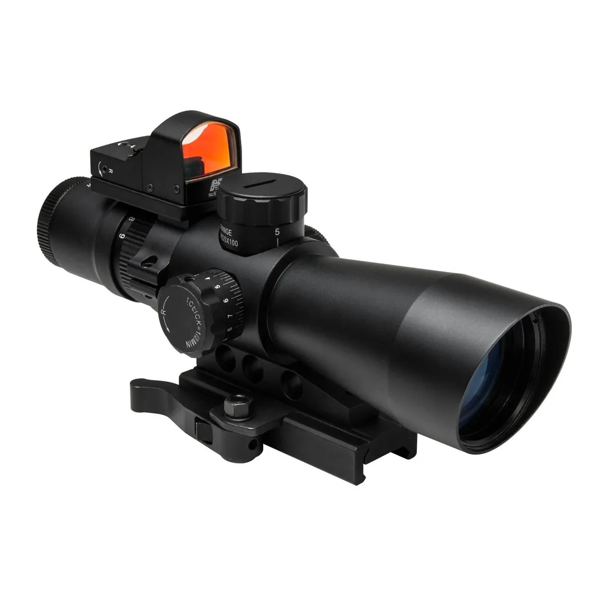 NCSTAR 3-9x42 Scope w/ 3 MOA Red Dot Fits Weaver & Picatinny Rails - STM3942GDV2 - Optic - view 1