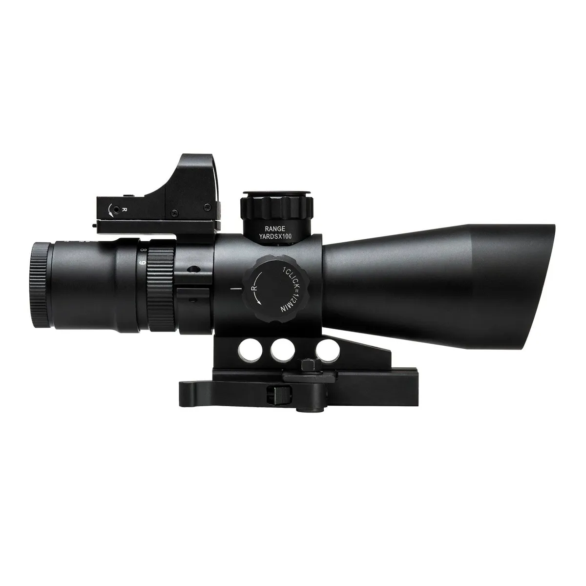 NCSTAR 3-9x42 Scope w/ 3 MOA Red Dot Fits Weaver & Picatinny Rails - STP3942GDV2 - Optic - view 3