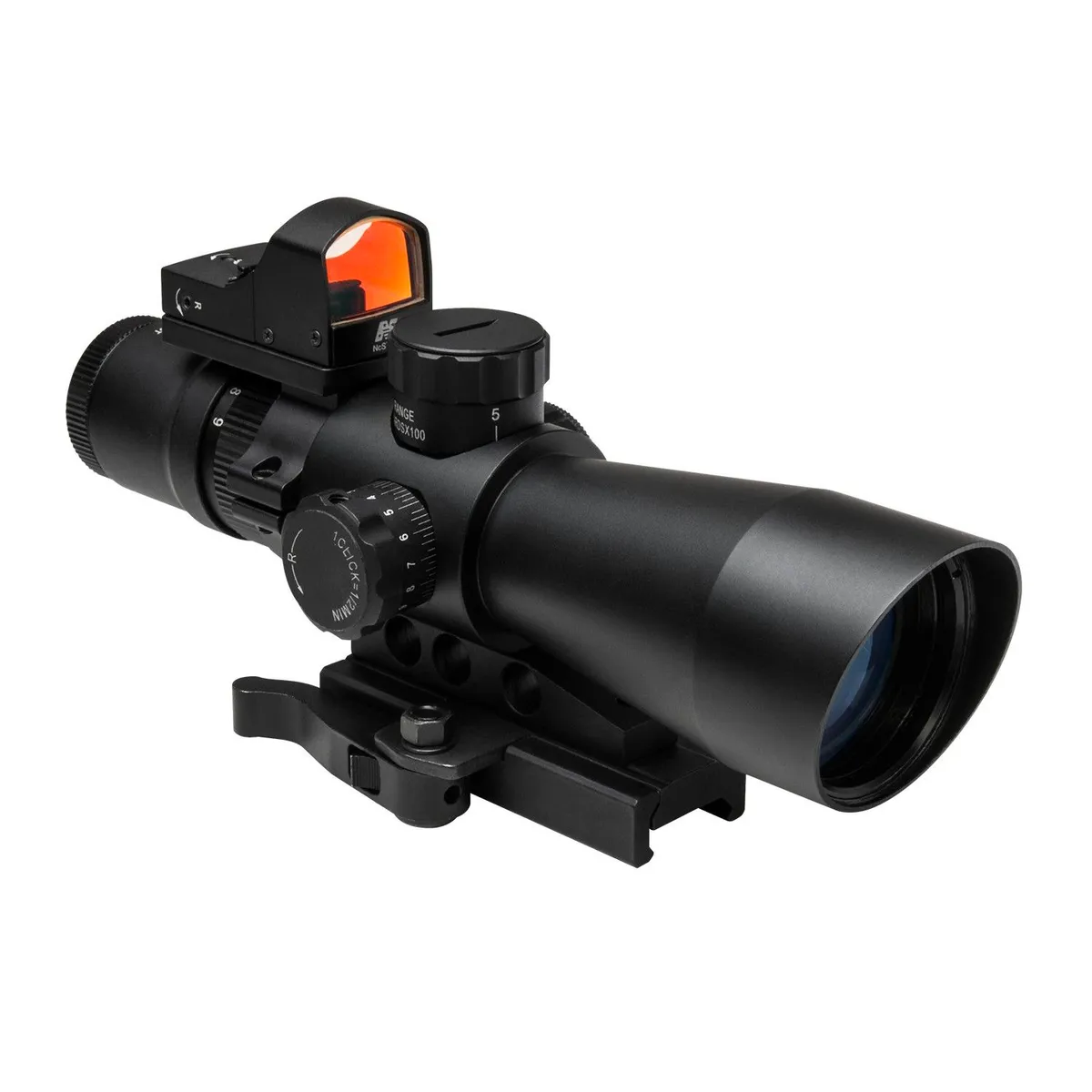 NCSTAR 3-9x42 Scope w/ 3 MOA Red Dot Fits Weaver & Picatinny Rails - STP3942GDV2 - Optic - view 1