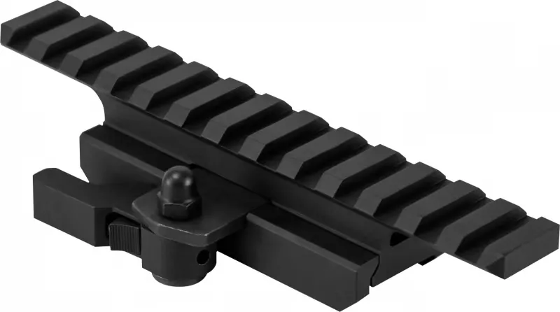 NcStar AR-15 Aluminum 1-Piece Riser w/ Locking Mount, Black - MARFQV2 - Optic Mount - view 1