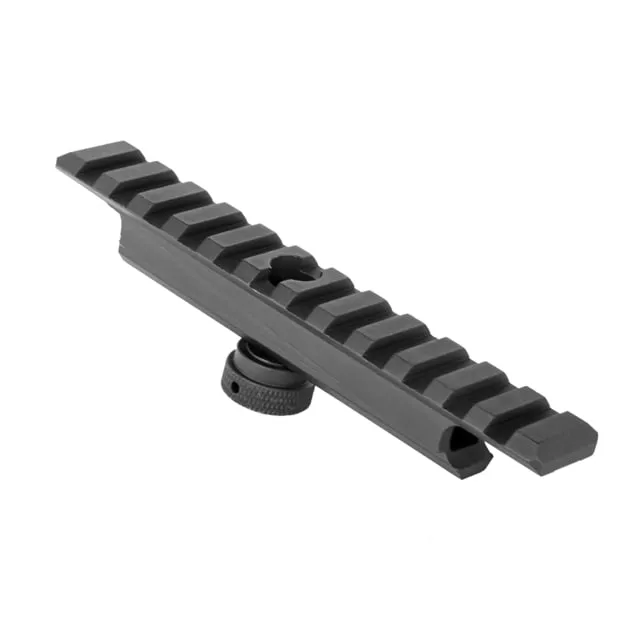 NcSTAR AR15 Carry Handle Adapter Mount w/ 5.25in Picatinny Rail Black - Iron Sights for AR-15, vista 1