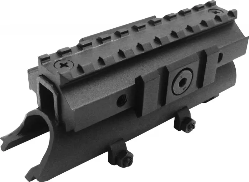NcStar SKS 4.8" Steel Tri-Rail Receiver Cover, Black - MTSKS - Optic Mount, vista 1