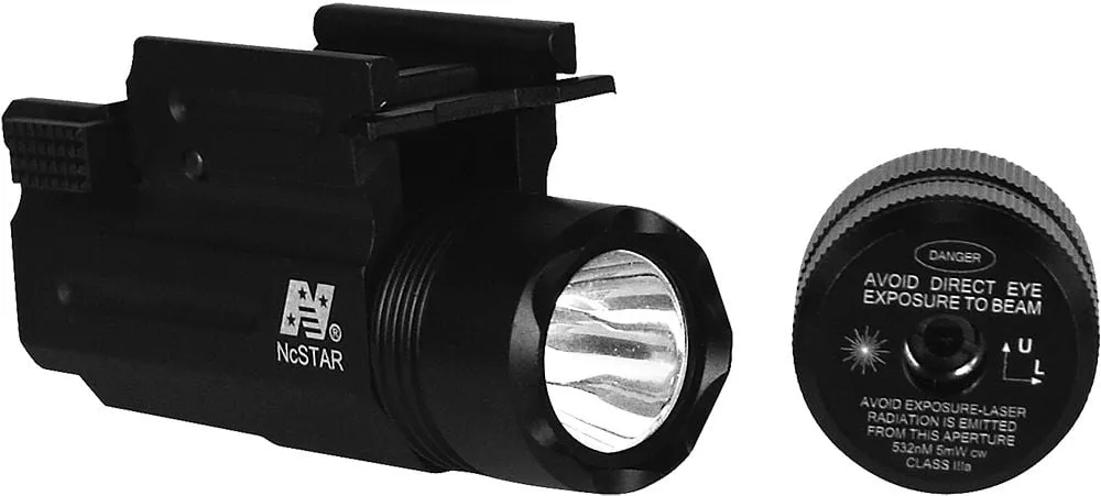 NcStar Universal Fit Flashlight and Green Laser Sight w/ Quick Release Weaver - AQPTFLG - Light - view 2