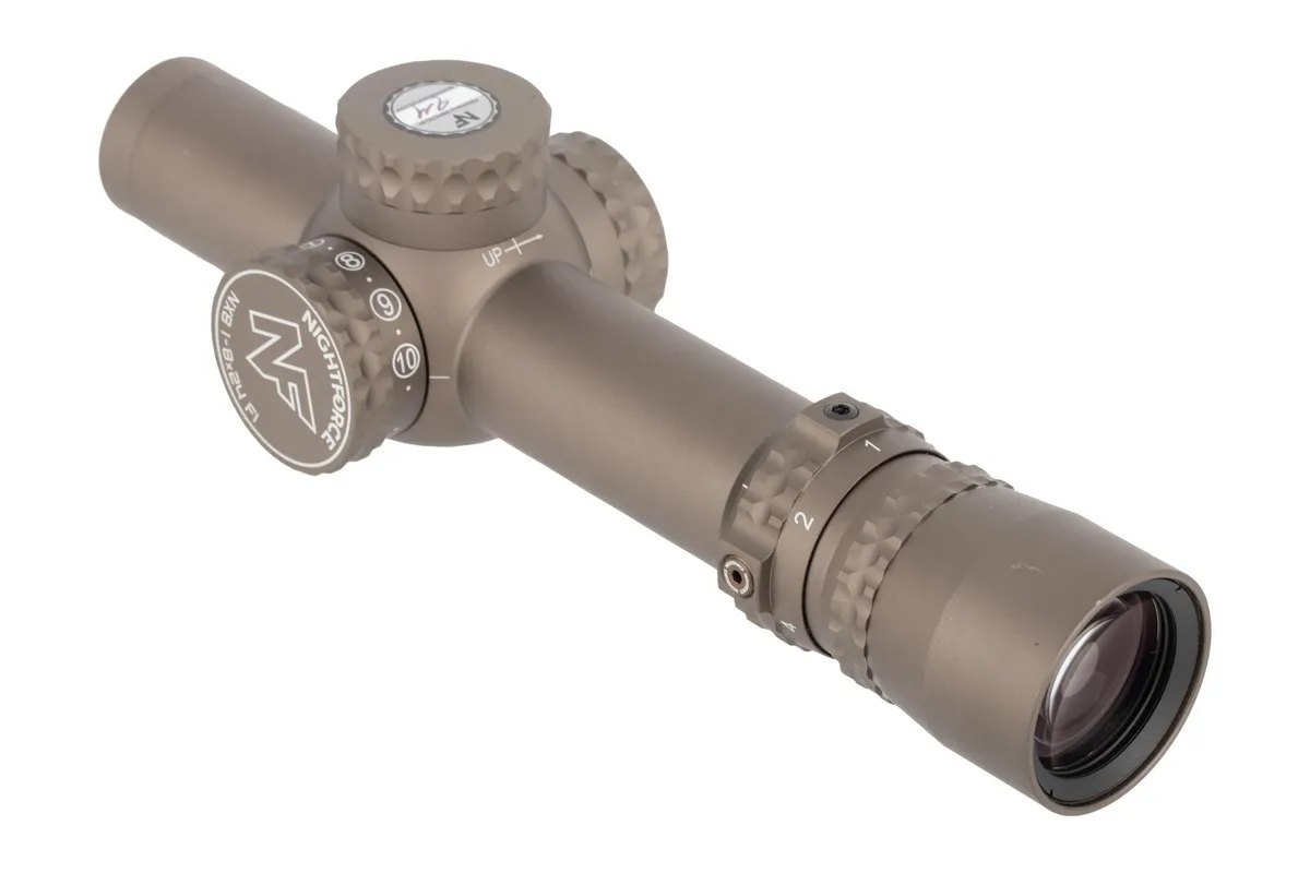 Nightforce NX8 1-8X24mm FFP Rifle Scope - FC-DMX Reticle - Dark Earth - Rifle Scope - view 3