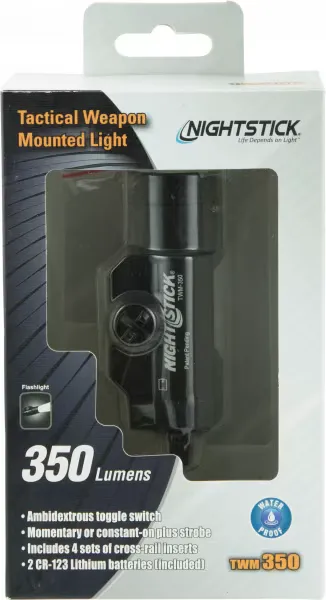 Bayco Nightstick 350 Lumen Cree LED Weapon Light, Black - TWM-350 - Light, vista 1