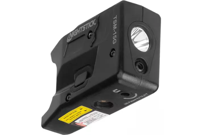 Nightstick Rechargeable Subcompact Gun Light w/Green Laser - TSM15G - Light - view 1