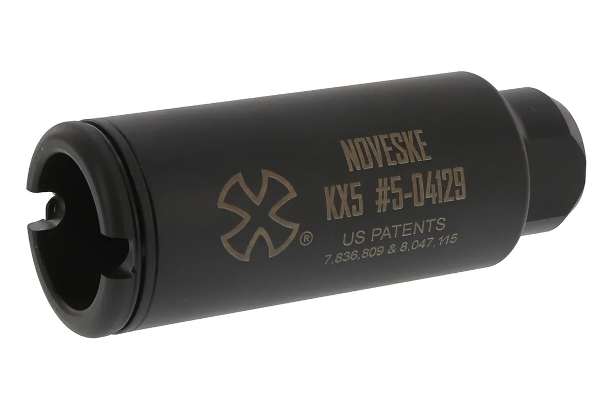 Noveske KX5 Flaming Pig Flash Suppressor - Slim - 1/2x28 - Muzzle Device for AR-15, vista 1
