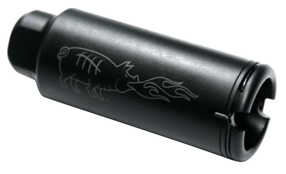 Noveske Kx5 Flaming Pig Flash Suppressor - Slim - 1/2x28 - Muzzle Device for AR-15, vista 1