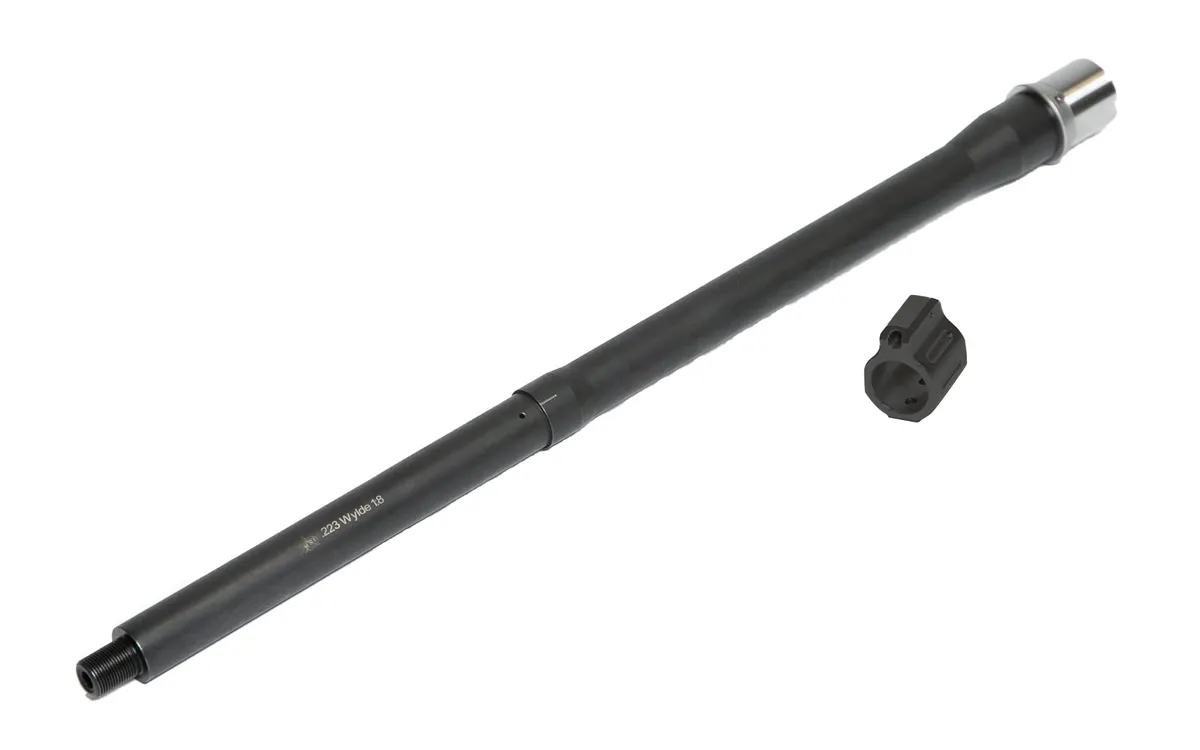 ODIN Works 16.1" 223 Wylde Midlength Medium Profile Stainless Steel Barrel w/ FREE tunable GB - Black Nitride 1:8 Twist - Barrel for AR-15, vista 1