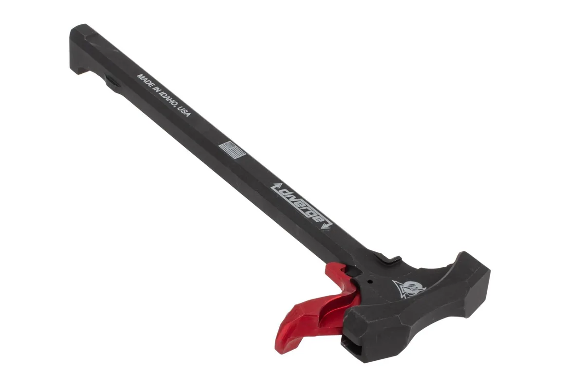 Odin Works Diverge Extended Charging Handle - Red - Charging Handle for AR-15 - view 2