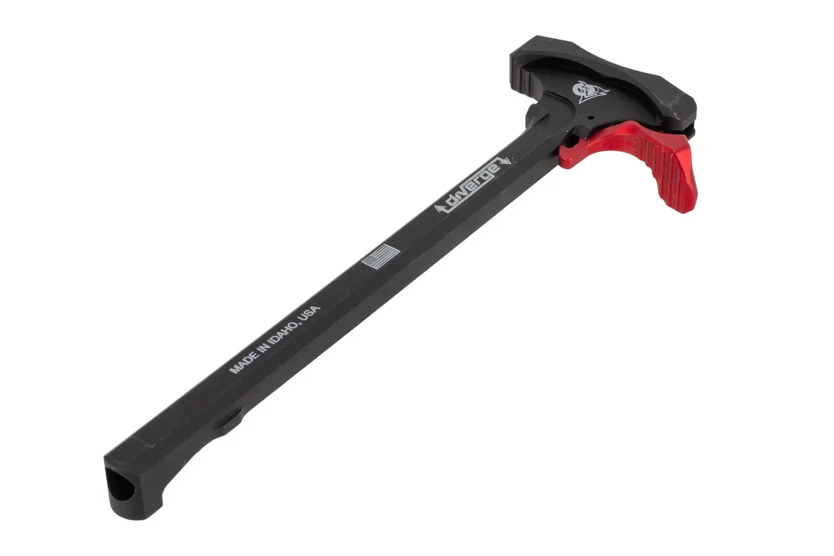 Odin Works Diverge Extended Charging Handle - Red - Charging Handle for AR-15 - view 1