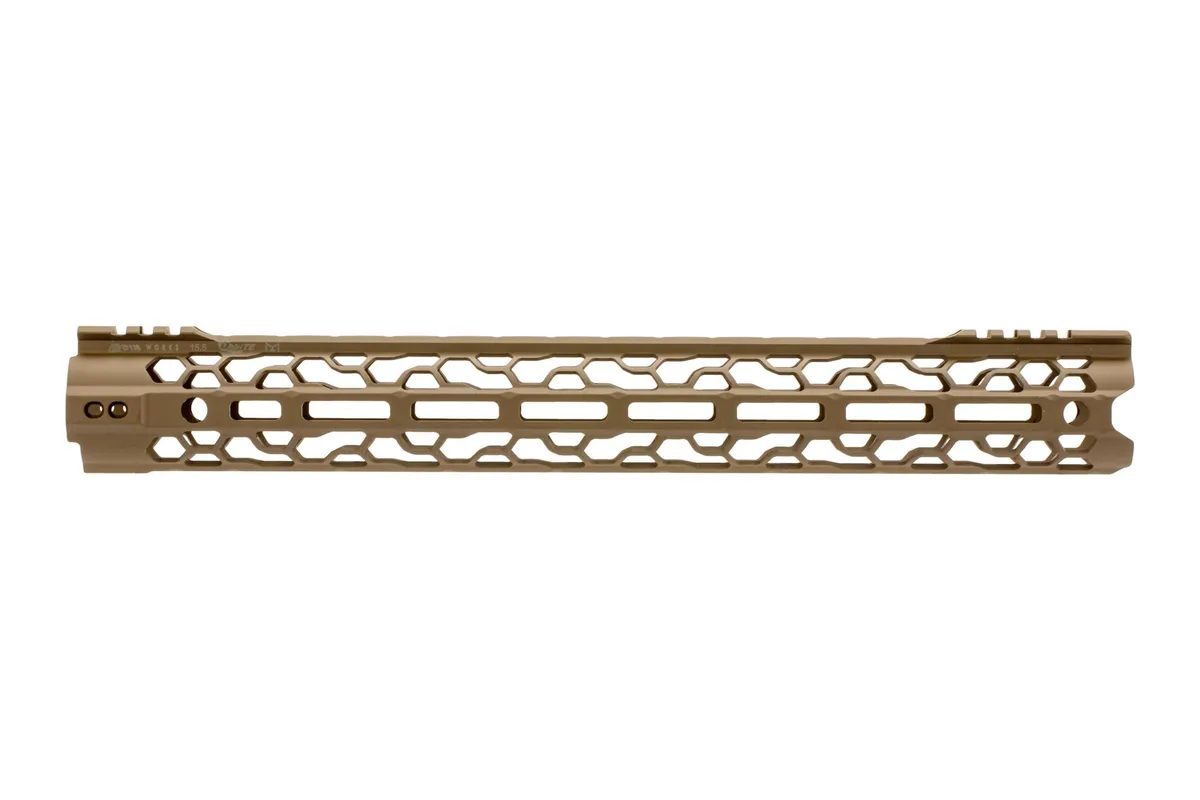 Odin Works O2 Lite M-Lok Free Float Forend Fde - 15.5" - Handguard for AR-15, vista 2