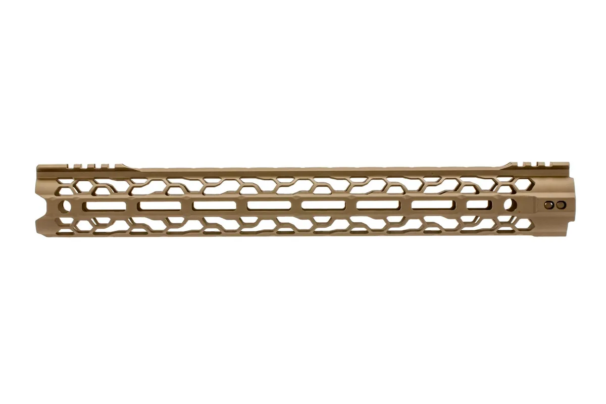 Odin Works O2 Lite M-Lok Free Float Forend Fde - 15.5" - Handguard for AR-15, vista 3