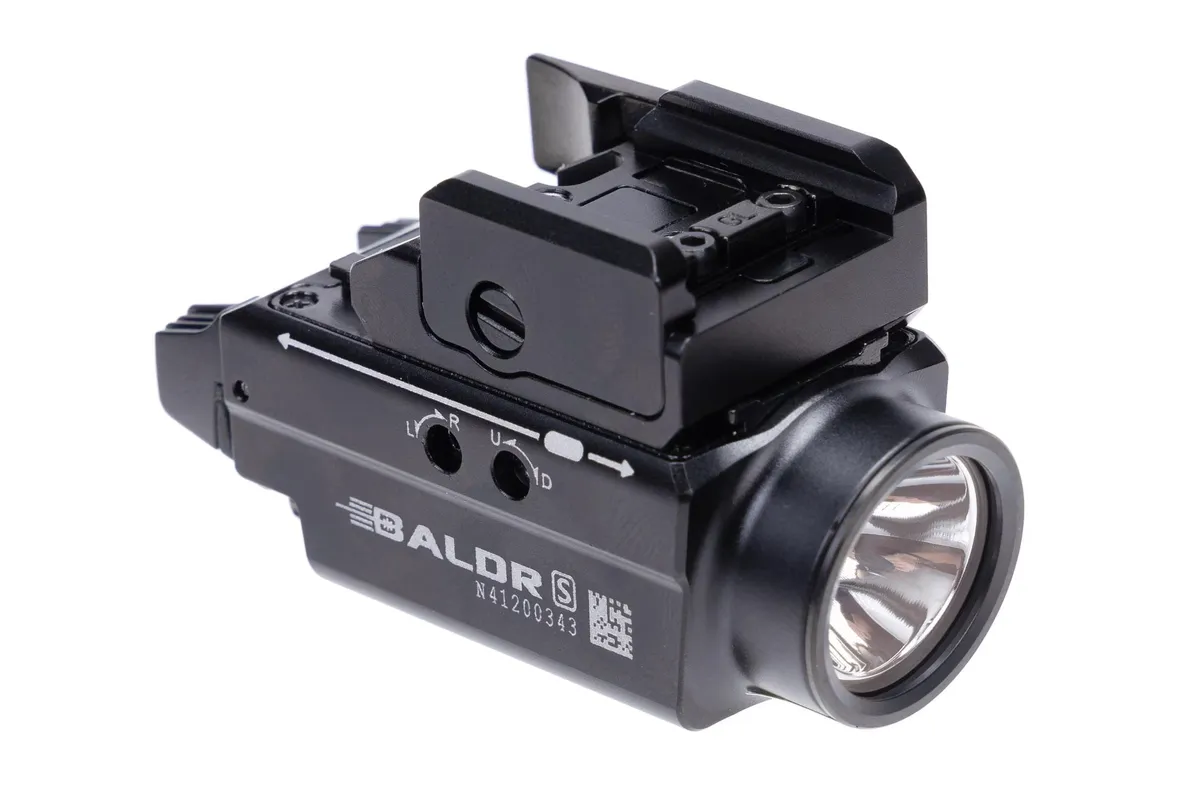 Olight Baldr Pro 1350 Lumen Pistol Flashlight with Green Laser Sight - Black - Light - view 3