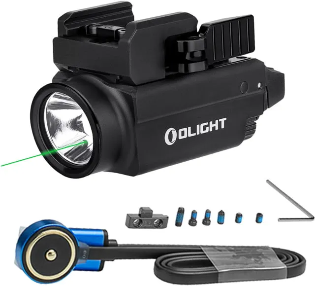 Olight Baldr S 800 Lumens LED Tactical Flashlight with Green Laser Black - Light - view 1
