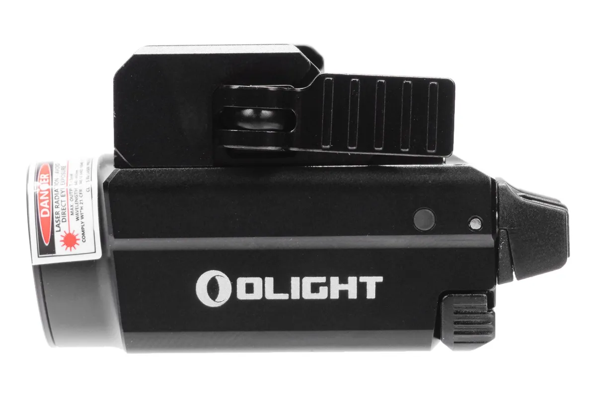Olight Baldr S BL 800 Lumen Tactical Flashlight with Blue Laser Sight - Black - Light, vista 2