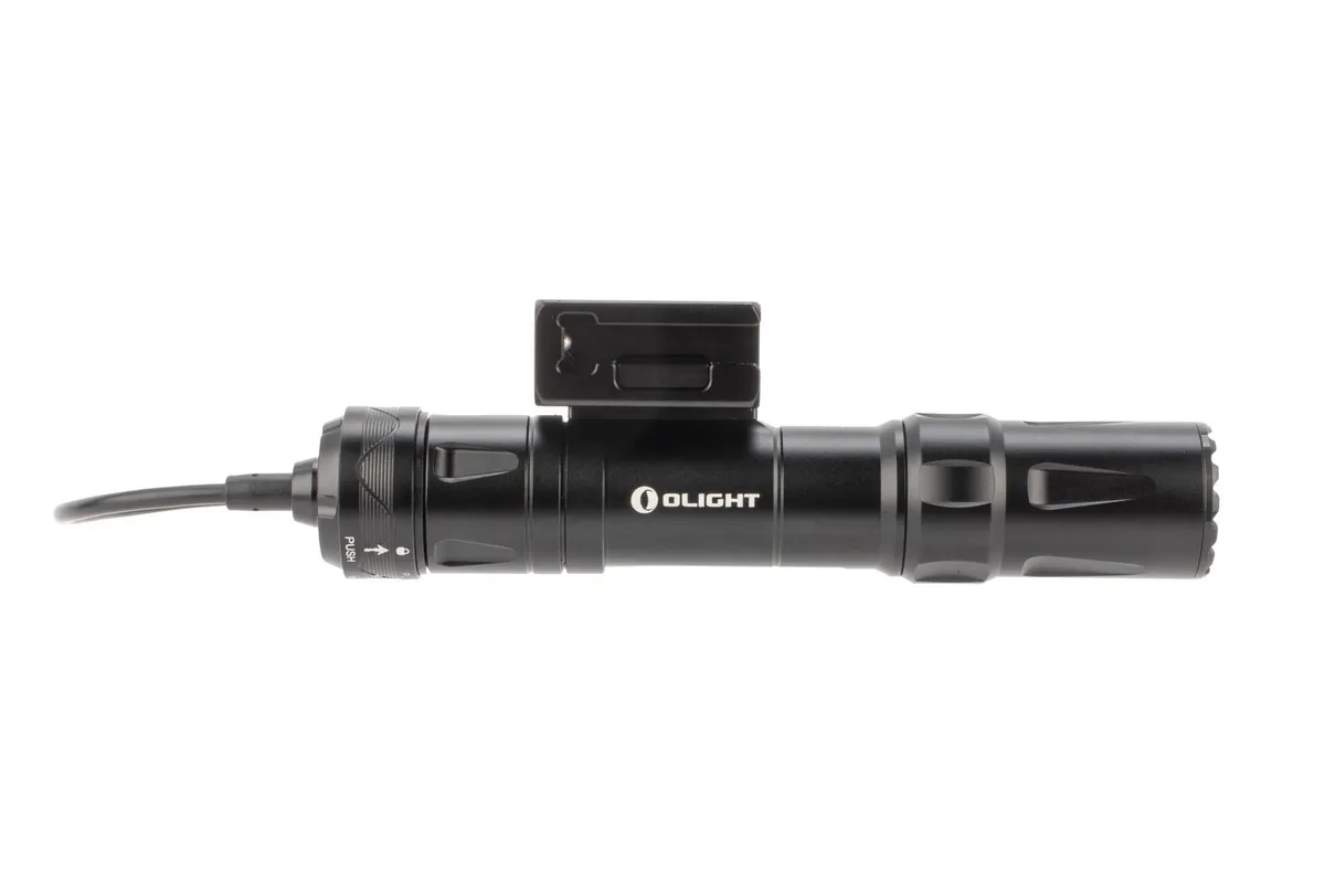 Olight Odin 2000 Lumen Rechargeable Quick Release Rail Mount Flashlight - Black - Light - view 2