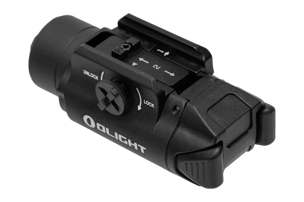 Olight PL-3R Valkyrie 1500 Lumen Rechargeable Mountable Tactical Flashlight - Black - Light, vista 3