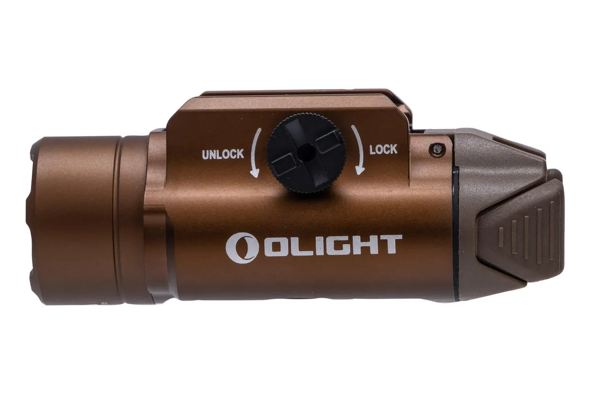 Olight PL-3R Valkyrie 1500 Lumen Rechargeable Mountable Tactical Flashlight - Tan - Light - view 2