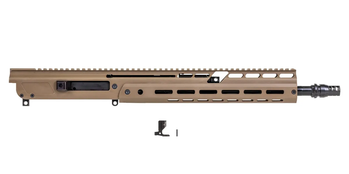 Palmetto State Armory Barreled Upper Receiver Assembly, 300 AAC, 14.5", FDE, Keymo, JAKL - Upper Receiver for AR-15, vista 1