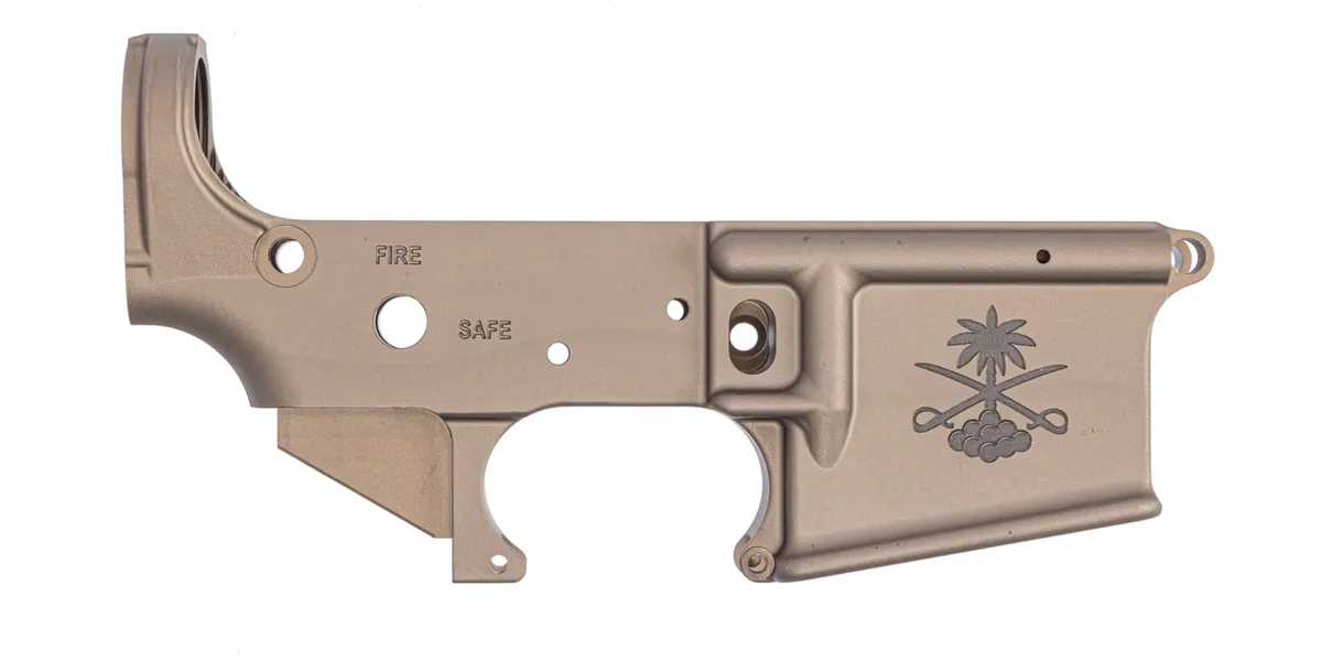 Palmetto State Armory BLEM Sabre-15 Stripped Lower Receiver, FDE Anodized - Lower Receiver for AR-15 - view 1