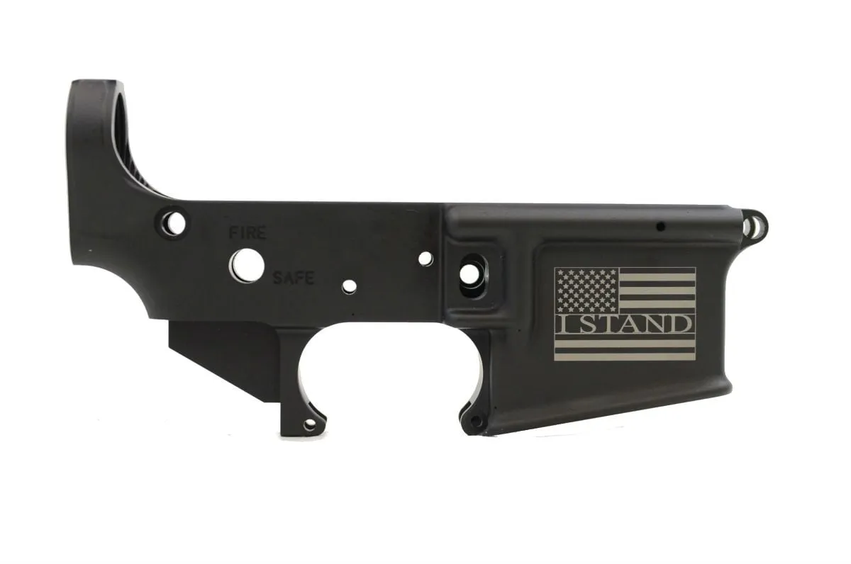 Palmetto State Armory "I Stand" AR-15 Stripped Lower Receiver - 516446970 - Lower Receiver for AR-15 - view 1