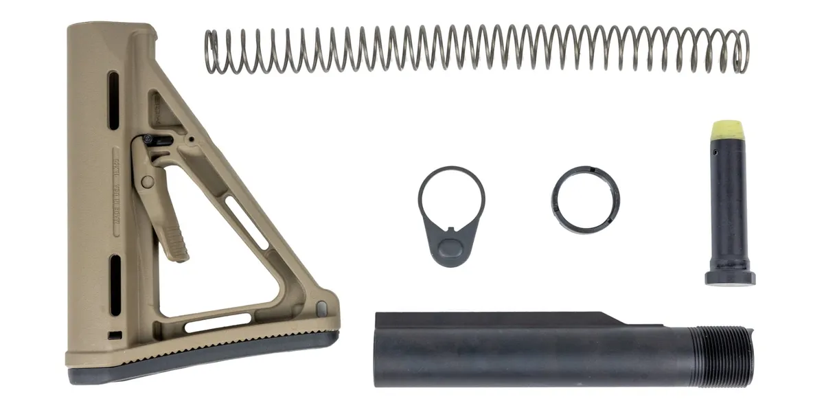 Palmetto State Armory MOE Stock Kit Flat Dark Earth - Stock & Brace for AR-15 - view 1