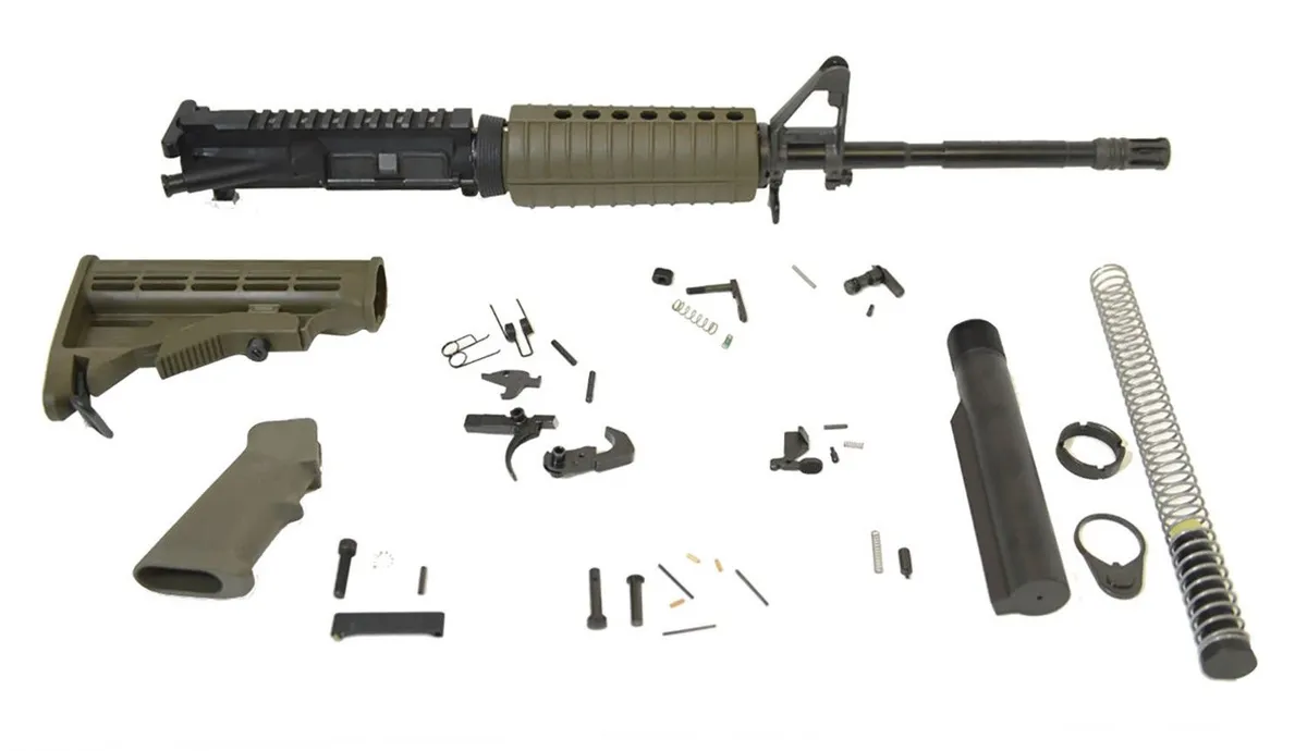 Palmetto State Armory PSA 16" Carbine-Length 5.56 NATO 1/7 Phos M4 Classic Rifle Kit, ODG - Upper Receiver for AR-15 - view 1