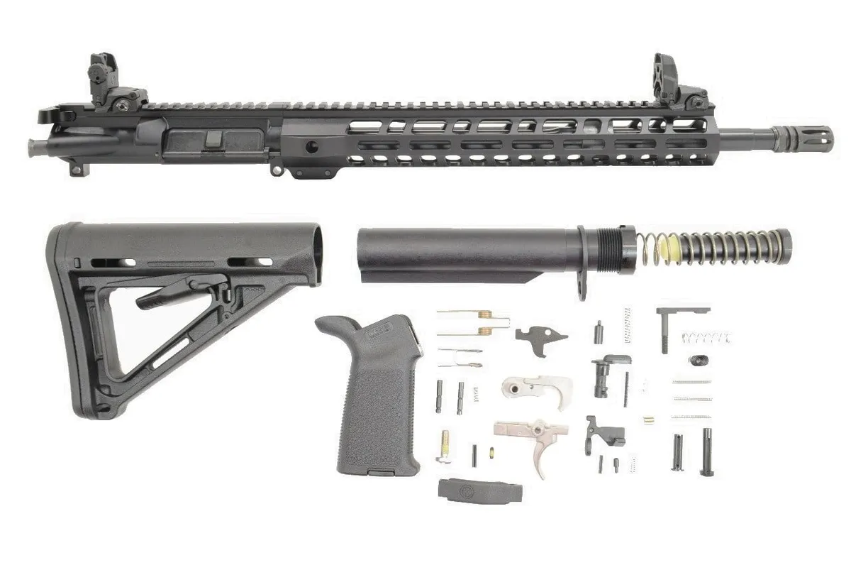 Palmetto State Armory PSA 16" CHF A2 Mid-Length 5.56 NATO 1/7 13.5" Lightweight M-Lok MOE EPT Rifle Kit - 5165448203 - Upper Receiver for AR-15, vista 1